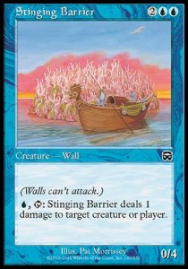 Stinging Barrier - Mercadian Masques (Common) [MMQ-107]