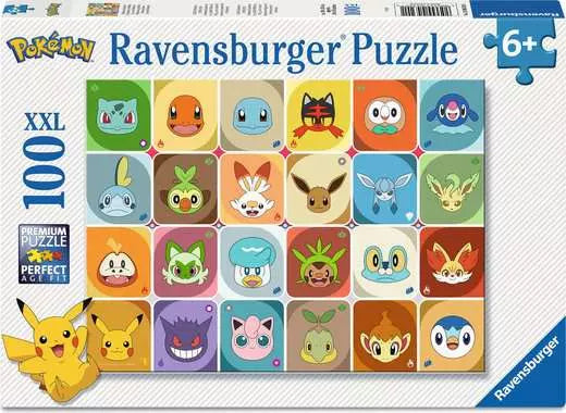 Ravensburger - Pokémon Faces XXL Jigsaw Puzzle (100pcs.)