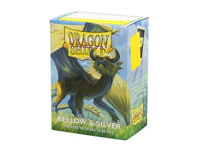 Dragon Shield - 100 Dual Mattte - Yellow & Silver