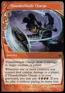 Thunderblade Charge - Future Sight (Rare) [FUT-124]