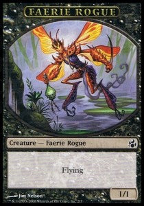 Faerie Rogue Token (Black 1/1) - Morningtide (Token) [MOR-T2]