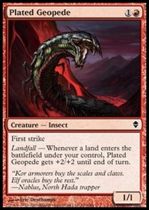 Plated Geopede - Zendikar (Common) [ZEN-141]