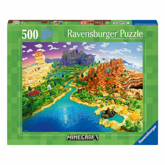 Ravensburger - Minecraft World Jigsaw Puzzle (500pcs.)