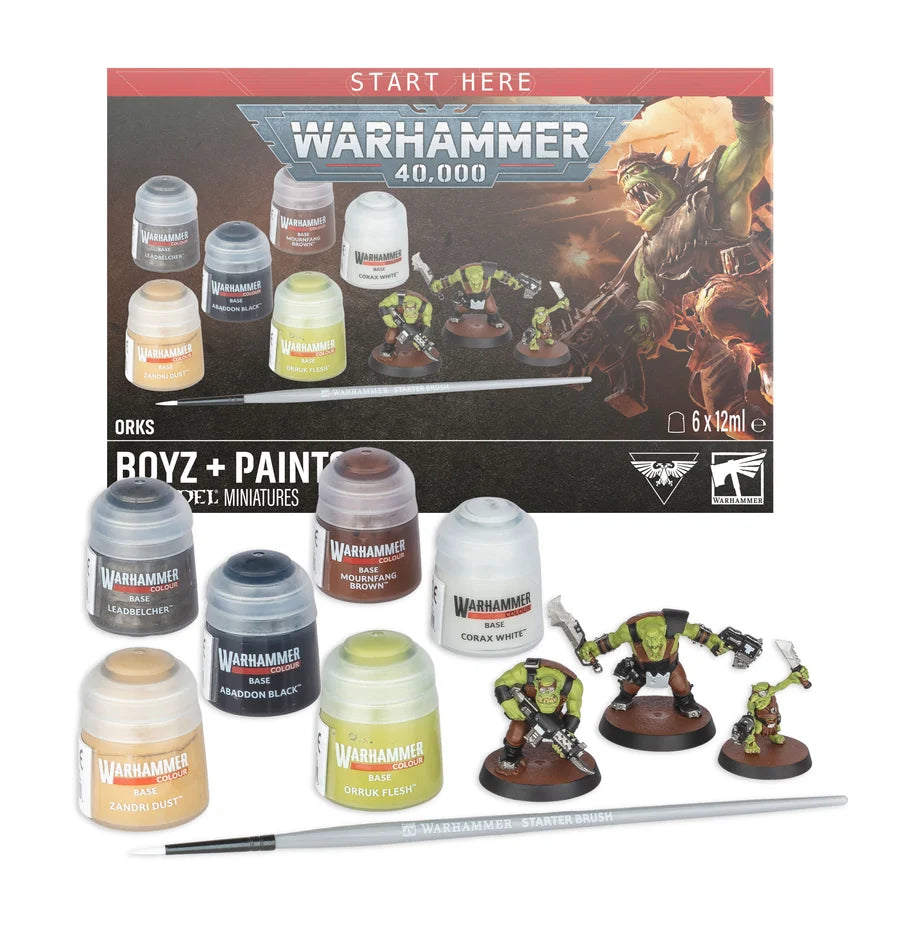 Warhammer 40k - Orks: Boyz + Paints