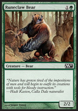 Runeclaw Bear - Magic 2011 (Common) [M11-195]