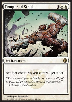 Tempered Steel⁣ - Scars of Mirrodin⁣ (Rare)⁣ [24]