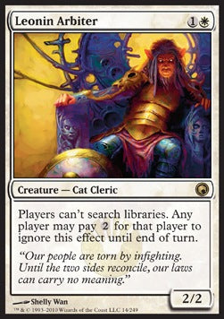Leonin Arbiter⁣ - Scars of Mirrodin⁣ (Rare)⁣ [14]