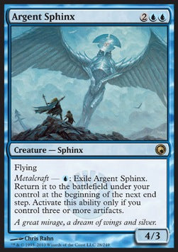 Argent Sphinx⁣ - Scars of Mirrodin⁣ (Rare)⁣ [28]