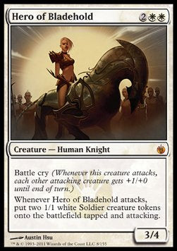 Hero of Bladehold⁣ - Mirrodin Besieged⁣ (Mythic)⁣ [8]