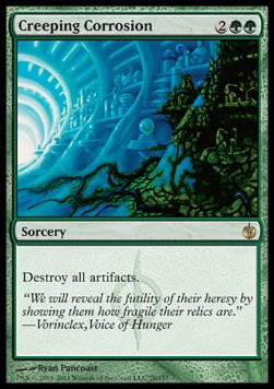 Creeping Corrosion⁣ - Mirrodin Besieged⁣ (Rare)⁣ [78]
