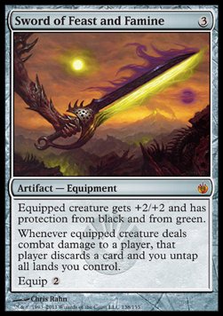 Sword of Feast and Famine⁣ - Mirrodin Besieged⁣ (Mythic)⁣ [138]