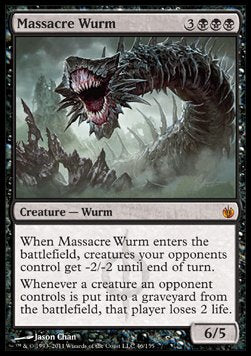 Massacre Wurm⁣ - Mirrodin Besieged⁣ (Mythic)⁣ [46]