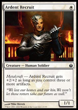 Ardent Recruit - Mirrodin Besieged (Common) [MBS-2]
