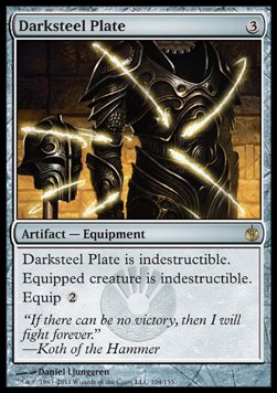 Darksteel Plate⁣ - Mirrodin Besieged⁣ (Rare)⁣ [104]