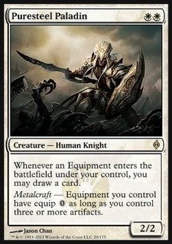 Puresteel Paladin⁣ - New Phyrexia⁣ (Rare)⁣ [20]