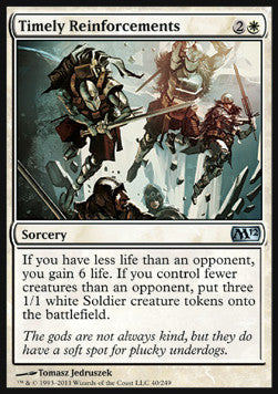 Timely Reinforcements - Magic 2012 (Uncommon) [M12-40]
