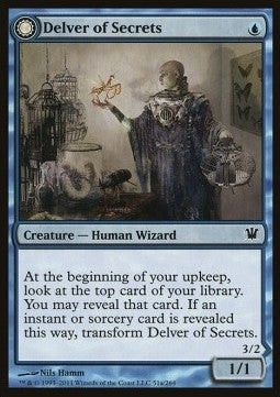 Delver of Secrets / Insectile Aberration - Innistrad (Common) [ISD-51]