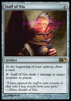 Staff of Nin - Magic 2013 (Rare) [M13-217]