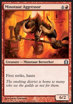Minotaur Aggressor - Return to Ravnica (Uncommon) [RTR-100]