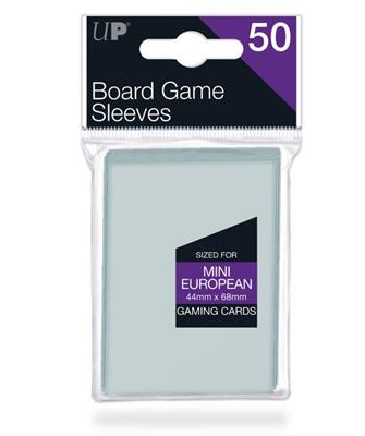UP - Board Game Sleeves - Euro Mini Size 44x68mm (50 Sleeves)