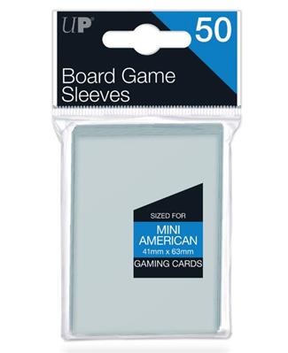 UP - Board Game Sleeves - American Mini Size 41x63mm (50 Sleeves)