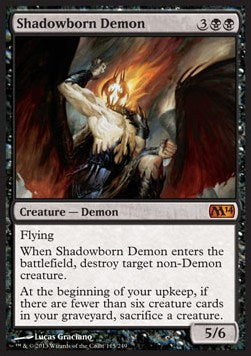 Shadowborn Demon - Magic 2014 (Mythic) [M14-115]