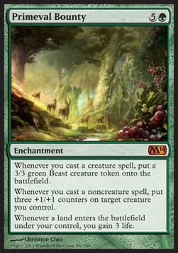 Primeval Bounty - Magic 2014 (Mythic) [M14-190]