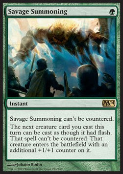 Savage Summoning - Magic 2014 (Rare) [M14-194]