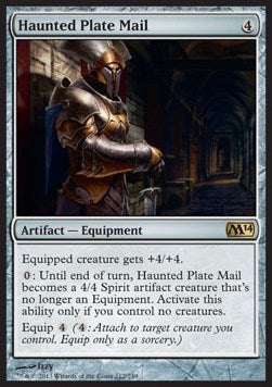 Haunted Plate Mail - Magic 2014 (Rare) [M14-212]