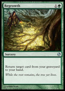 Regrowth - Duel Decks: Heroes vs. Monsters (Uncommon) [DDL-64]