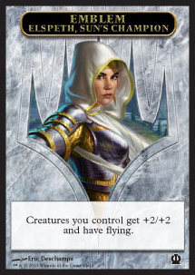 Elspeth, Sun's Champion Emblem - Theros (Token) [THS-T11]
