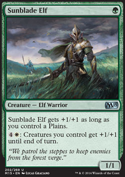 Sunblade Elf - Magic 2015 (Uncommon) [M15-202]