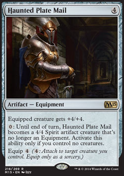 Haunted Plate Mail - Magic 2015 (Rare) [M15-218]