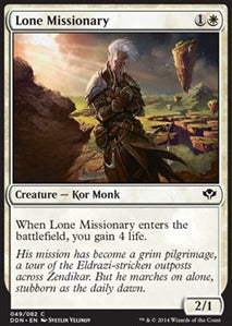 Lone Missionary - Duel Decks: Speed vs. Cunning (Common) [DDN-49]