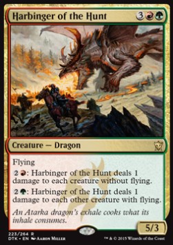 Harbinger of the Hunt - Dragons of Tarkir (Rare) [DTK-223]
