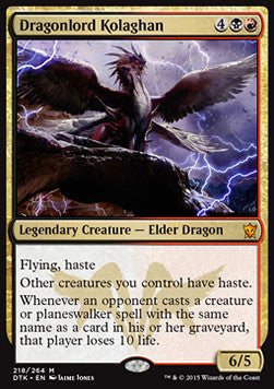 Dragonlord Kolaghan - Dragons of Tarkir (Mythic) [DTK-218]