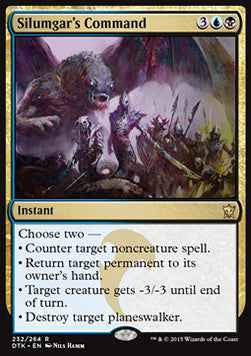 Silumgar's Command - Dragons of Tarkir (Rare) [DTK-232]