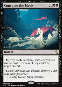 Consume the Meek - Duel Decks: Zendikar vs. Eldrazi (Rare) [DDP-49]