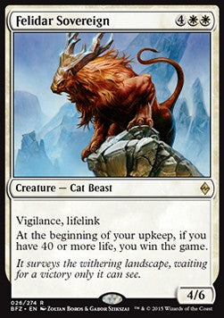 Felidar Sovereign - Battle for Zendikar (Rare) [BFZ-26]