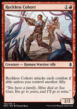 Reckless Cohort - Battle for Zendikar (Common) [BFZ-152]