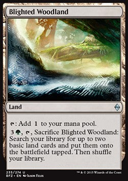 Blighted Woodland - Battle for Zendikar (Uncommon) [BFZ-233]