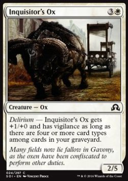 Inquisitor's Ox - Shadows over Innistrad (Common) [SOI-24]
