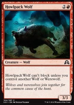 Howlpack Wolf - Shadows over Innistrad (Common) [SOI-164]
