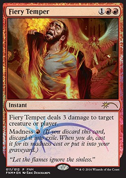 Fiery Temper - Friday Night Magic Promos (Rare)