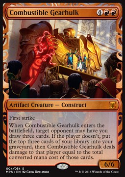 Combustible Gearhulk - Kaladesh Inventions (Masterpiece) [KLDS-4]