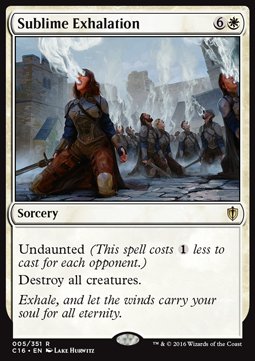 Sublime Exhalation - Commander 2016 (Rare) [C16-5]