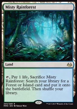 Misty Rainforest - Modern Masters 2017 (Rare) [MM3-240]