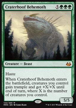 Craterhoof Behemoth⁣ - Modern Masters 2017⁣ (Mythic)⁣ [122]