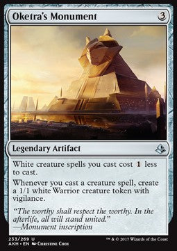 Oketra's Monument - Amonkhet (Uncommon) [AKH-233]