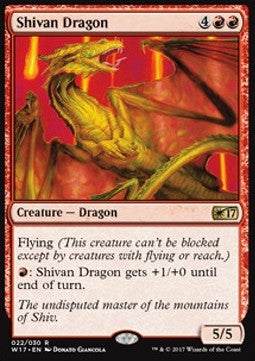 Shivan Dragon - Welcome Deck 2017 (Rare) [W17-22]